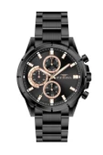 Ferro FM31461A-G Quartz Çelik Siyah 45 mm Fonksiyonları Aktif Erkek Kol Saati - 1