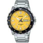Casio MTD-125D-9AVDF Quartz Çelik Gri Turuncu Kadran 10 ATM Erkek Kol Saati - 1