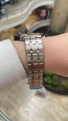Ferro Quartz Çelik Rose/Gri Lacivert Kadran 32 mm Kadın Kol Saati - 6