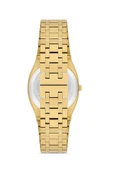 Ferro Quartz Çelik Altın Rengi Gümüş Kadran 32 mm Kadın Kol Saati - 3
