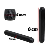 Çelik 4 mm Numaratör 36 Parça Harf Rakam Uç Seti Damgalama Takımı Metal Kazıma - 2