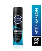 Nivea Deodorant 150 ml Erkek Deep Beat Aktif Karbon - 1