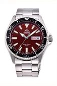 Orient RA-AA0003R39B Kurmalı Otomatik Gri Bordo Kadran Safir Cam 42 mm Erkek Kol Saati - 1