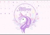 Mor Unicorn Temalı Doğum Günü Afişi 100X150 cm - 1