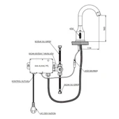 GPD Fotoselli Yüksek Lavabo Bataryası 160 Rose Gold (PVD) Çift Su Girişli - 2