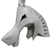Orman Partisi için At Kafası Cosplay Kostüm 80x70x30cm - 1