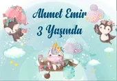 Küçük Prens Temalı Doğum Günü Afişi 50X70 cm - 1