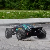Xinlehong 1:16 Brushless Uzaktan Kumandalı Yüksek Hızlı Rc Araba 52km/s 2.4Ghz 4WD Usb Şarj Turuncu - 4