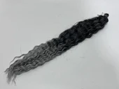 Sentetik Ombreli Postiş Saç 55cm (TB-Grey) - 3