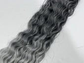 Sentetik Ombreli Postiş Saç 55cm (TB-Grey) - 4