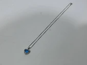 Mavi Taşlı 925 Ayar Gümüş Kolye Ucu 1,65 Gram - 2