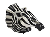 Orman Partisi için Zebra Kafası Cosplay Kostüm 65x50x35cm - 1