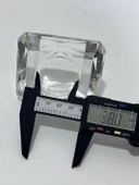 Faset Kesim Kristal Cam Tealight Mumluk 6,7x7,7cm (1 Adet) - 7