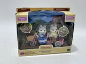 Calico Critters Husky Tandem Cycling Set Figür Oyunca Seti - 3