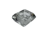 Faset Kesim Kristal Cam Tealight Mumluk 6,7x7,7cm (1 Adet) - 1