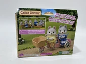 Calico Critters Husky Tandem Cycling Set Figür Oyunca Seti - 5