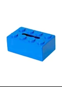 Lego Tipi Yapı Taşı Mendil Kutusu 20x13x8 cm (Mavi) - 1