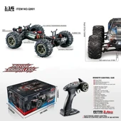 Xinlehong 1:16 Brushless Uzaktan Kumandalı Yüksek Hızlı Rc Araba 52km/s 2.4Ghz 4WD Usb Şarj Mavi - 6