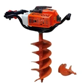 Gardenpro Çift Helezonlu Toprak Burgu Makinası 3.1 Hp 300 mm Çap - 1