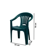 Omnipazar MT-GF141 Zaffiro Plastik Bahçe Balkon Sandalye 4'lü Set - 6