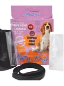 Pet Product funidex köpekler için pire kene bakım seti (şampuan- tarak- tasma ) - 1