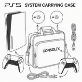 Sony Playstation 5 - CFI 2016 Avrupa - 1 TB Slim Cd Edition Konsol - Tek Kol + ÇANTA thumbnail 2