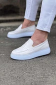 WG161 Beyaz Rugan Erkek Casual Ayakkabı - 1
