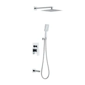 DUXXA ANKASTRE DUŞ SETİ KARE (KROM) - 1