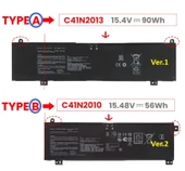 Asus TUF Dash F15 FX517ZM-HN118A21 uyumlu Notebook Bataryası, Laptop Pili - Ver.1 thumbnail 2