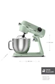 Karaca Karaca Multichef Artisan 7 lt 1800 W Yeşil Döküm Stand Mikser - 2