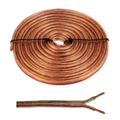 Tayfun Cg 2x1,5mm Şeffaf 20 Metre Bakır Cu Hoparlör Kablosu - 1