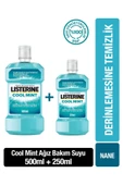 Listerine Gargara Cool Mint Ağız Bakım Suyu 500+250ml - 1