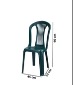 Omnipazar MT-GF187 Agosto Plastik Bahçe Balkon Sandalye 4'lü Set - 2