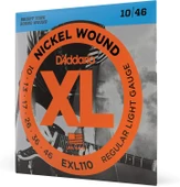 D'Addario Exl110 (10 Set) Elektro Gitar Tel Seti, Xl, 10-46, Nickel - 2