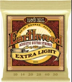 Ernie Ball P02006 Extra Light Earthwood 80/20 Bronz Akustik Gitar Telleri 10-50 Kalınlık - 1