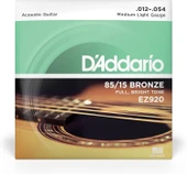 D'Addario EZ920 012 Akustik Gitar Teli 85-15 MED LITE - 2