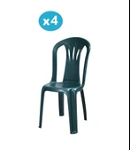 Omnipazar MT-GF181 Maggio Plastik Bahçe Balkon Sandalye 4'lü Set - 5