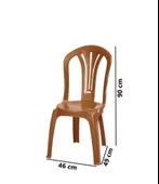 Omnipazar MT-GF193 Foglia Plastik Bahçe Balkon Sandalye 4'lü Set - 6