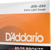 D'Addario EZ900 85/15 Bronze Akustik Gitar Teli (10-50) - 4