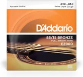 D'Addario EZ900 85/15 Bronze Akustik Gitar Teli (10-50) - 2