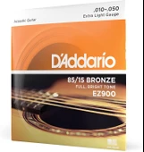 D'Addario EZ900 85/15 Bronze Akustik Gitar Teli (10-50) - 1