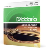 D'Addario Ez890 Akustik Gitar Tel Seti, 85/15 Bronze, Super Light - 1
