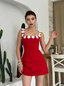 Alyosa Çiçek Detaylı Elbise - 1
