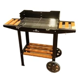 Wetterstein Tekerlekli Mangal, Ahşap Sehpalı/Raflı - 5