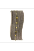 T-BLK-19 GOLD RENK KÜÇÜK YONCA BİLEKLİK - 1