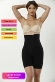 Yeni Seri İz Göstermeyen Lazer Kesim Kaymaz Toparlayıcı Şekillendirici Yüksek Bel Paçalı Kadın Korse thumbnail 1
