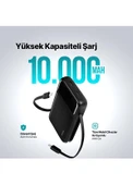 Ttec 2BB215 ReCharger Pro LCD 10.000mAh PD 22,5W Kablolu Taşınabilir Hızlı Şarj Aleti Powerbank thumbnail 6
