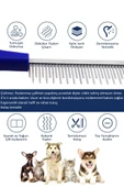 Tüy Açma Tarağı Kedi Köpek Kıtık Topak Açıcı Ergonomik Evcil Hayvan Bakım Tek Taraflı Metal Tarak - 4