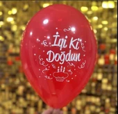 İYİ Kİ DOĞDUN BASKILI BALON 10 ADET - 3