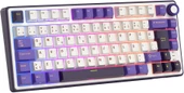 Royal Kludge R75 75% Kablolu Türkçe Gaming Klavye (Beyaz-Mor) - 1
